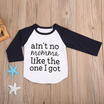 Newborn Infant Kids Baby Boys Cotton Long Sleeve Outfits Clothes T-shirt Tops