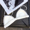 Lace Triangle Bra Set Ladies Corset Underwear Lingerie Bralette Bustier Hot
