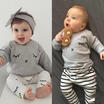 Newborn Toddler Infant Kids Baby Boy Girl Clothes T-shirt TopsPants Outfits Set