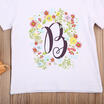 Infant Toddler Baby Boys Girls Floral Cotton Casual Short Sleeve T-shirt Clothes