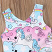 Kid Baby Girls Unicorn Floral Party Pageant Dress Sundress Clothes Casual 1-6Y