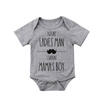 Funny Infant Baby Boy Clothes Short Sleeve Romper Bodysuit Playsuit Outfit 0-18M