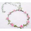 UK Bridal Headpiece Flower Crown Festival Elastic Headband Boho Rosette Garland