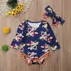 US Toddler Infant Kids Baby Girl Bodysuit Romper Jumpsuit Outfit Summer Clothes