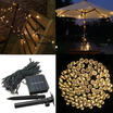 Solar 50-200 LEDs String Fairy Tree Light Outdoor Wedding Party Xmas Decor Lamp