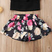 Summer Toddler Baby Kids Girls Off Shoulder Tops Floral Shorts 2Pcs Outfits Set