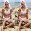 Women Swimwear Bandage Bikini Set Push-up Padded Bra Bathing Suit Swimsuit