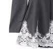 New Womens Long Sleeve Shirt Casual Lace Blouse Loose Cotton Tops Lady T Shirt