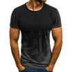 Mens Short Sleeve T Shirt Slim Fit Casual Tops Clothing Bodybuilding Muscle Tees