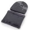 US Men Winter Knit Hat Beanie Baggy Warm Wool Fleece Ski Cap Scarf Neckerchief