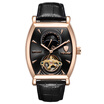 TEVISE Luxury Water-Proof Automatic Mechanical Men Watch Moon Phase Genuine Leather Self-Winding Man Casual Wristwatch Box for F