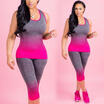 UK Womens 2 PCS Tracksuits Set Ladies Sleeveless Active Sport Loungewear