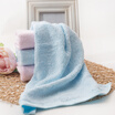 Vogue Jieyu small towel bamboo fiber beauty cleansing towel absorbent towel wash towel two pieces 30 50cm blue powder
