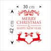 Merry Christmas Santa Claus Tree Wall Stickers Vinyl Window Removable Decal