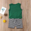 2pcs Baby Boy T-shirt TopsPants Leggings Outfit Toddler Kids Summer Clothes Set