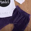 Newborn Baby Girls Tops Romper Bodysuit Pants Leggings Outfits Set Kids Clothes