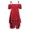 Family Match Women Kids Baby Girl Party Off Shoulder Long Full Dress Sundress US