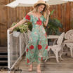 Women Boho Floral Chiffon Maxi Dress Holiday Party Off Shoulder Long Sundress