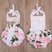 Newborn Toddler Infant Baby Girl Foral Romper Jumpsuit Bodysuit Sunsuit Outfit Q