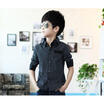 Kids Boys Formal Shirt Plain Casual Long Sleeved Lapel Party Cotton Shirt wn