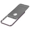 Phone Case Ultra-thin Metal Frame Mirror Cover Case for iPhone 6 6s 2 in 1 Metal Ultrathin Detachable Bumper Mirror Hard Back Cas