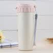 Travel Mug Coffee Tea Sport Water Bottle Straw Wheat Plastic Cup Eco Friendly UK