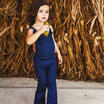 Toddler Kids Girls Denim Strap Bib Pants Romper Jumpsuit Playsuit Clothes 1-6Yrs