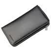 New MenWomen Bifold Zipper Genuine Leather WalletCash ID zip Coin Card Holder