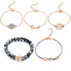 Bohemian Turtle Charm Bracelet Womens Fashion Bracelet Gold Color Strand Bracelet Set Party Jewelry Gift Jewelry