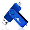 Transshow Linglong OTG Flash Drive blue 16GB