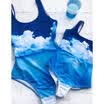 Family Matching Kids Women Bikini Jumpsuit One Piece Swimwear Swimsuit Monokini