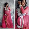 Chiffon Gown Maternity Maxi Dress Wedding Party Dresses Photography Prop Clothes