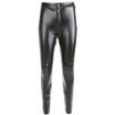 Women High Waist Leggings Stretchy PU Leather Trousers Slim Pencil Pants AU