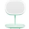 MECOR Creative Gifts LED Desktop Make-up Mirror Rechargeable Make-up Mirror Touch Switch Storage Continental Mint Green 8501