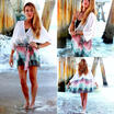 Summer Women Bathing Suit Bikini Swimwear Cover Up Beach Dress Sarong Wrap mx