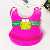 Cute Baby Soft Silicone Bib Waterproof Saliva Dripping Kid Infant Lunch Bibs NT