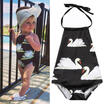 Child Baby Kid Girl Swan Bikini Tankini Swimsuit Swimwear Bathing Suit Beachwear