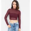 ITFABS Sexy Women Transparent Mesh Sheer Crop Top T-Shirt Ladies Blouse Tee Tops