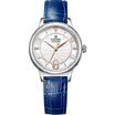 According to wave EBOHR watch colorful series of fashion mother plum blue comfortable belt quartz female watch 50370146