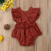 Newborn Baby Kid Girl Sleeveless Ruffle Romper Jumpsuit Bodysuit Clothes Set AU