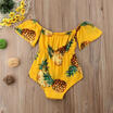 Newborn Toddler Baby Girl Boy Kid Off Shoulder Romper Jumpsuit Bodysuit Clothes