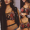 Women Crop Tops Ladies Lace Bralette Bras Unpadded Bustier Vest Tank Top UK 6-14