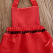AU Newborn Baby Girl Candy Cane Dress Romper Christmas Clothes Backless Outfits