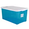 Alice IRIS plastic storage box finishing box large color transparent clothing storage box green storage box white transparent blue SSB-60