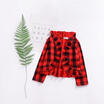 Baby Kids Girls Checked Coat Sweatshirt Long Sleeve Tops Pleated Jacket Clothes
