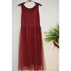 Women Sexy Patchwork Mesh Party Dresses Gauze Plus Tank Dress Casual Sundress