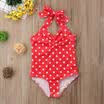 Newborn Baby Girls Polka Dot Swimsuit Toddler Swimwear Swimming Halter Bikini