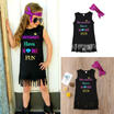Toddler Baby Girl Kids Summer Mermaid Dress Princess Party Tassel Vest Dresses