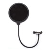 Professional MPF-6 6-Inch Clamp On Microphone Pop Filter Bilayer Recording Spray Guard