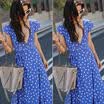 Women Boho Vintage Casual Long Maxi Evening Party Cocktail Beach Dress Sundress